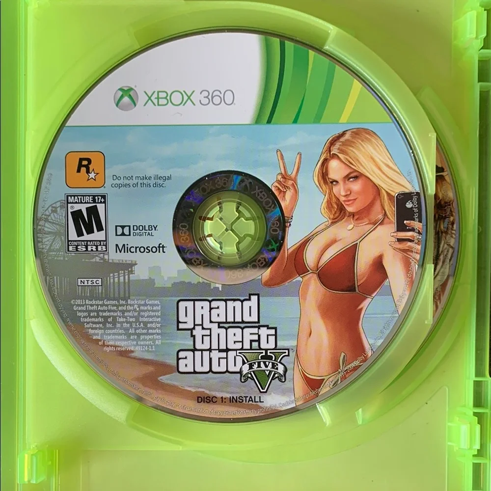 360 Grand Theft Auto IV & V Bundle - Green Cases